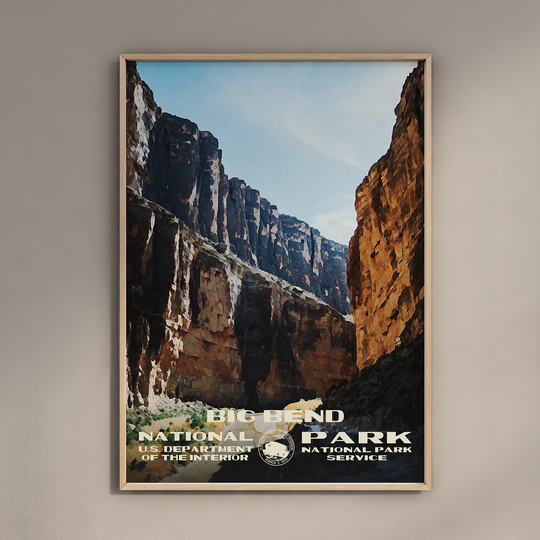 a poster hanging on a wall in a room