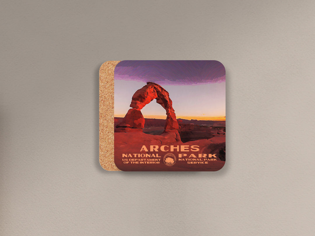 Arches National Park cork back coaster Utah