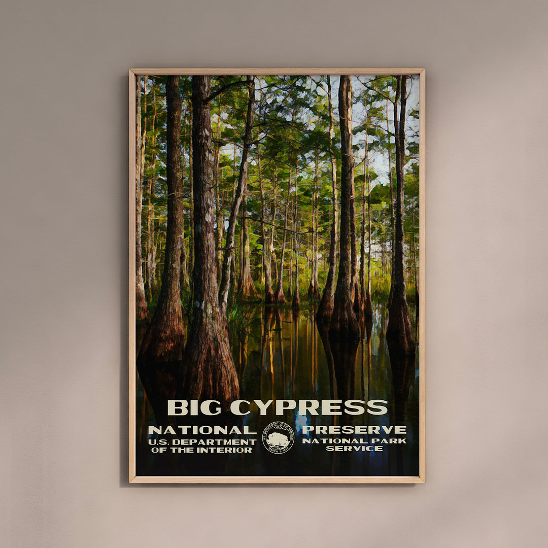 Big Cypress National Preserve Poster WPA Style