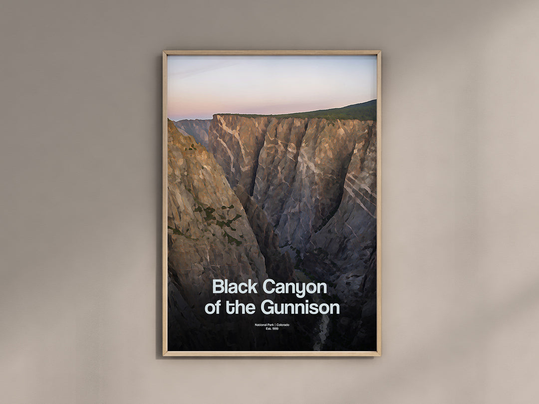 Black Canyon of the Gunnison National Park Poster Minimalist