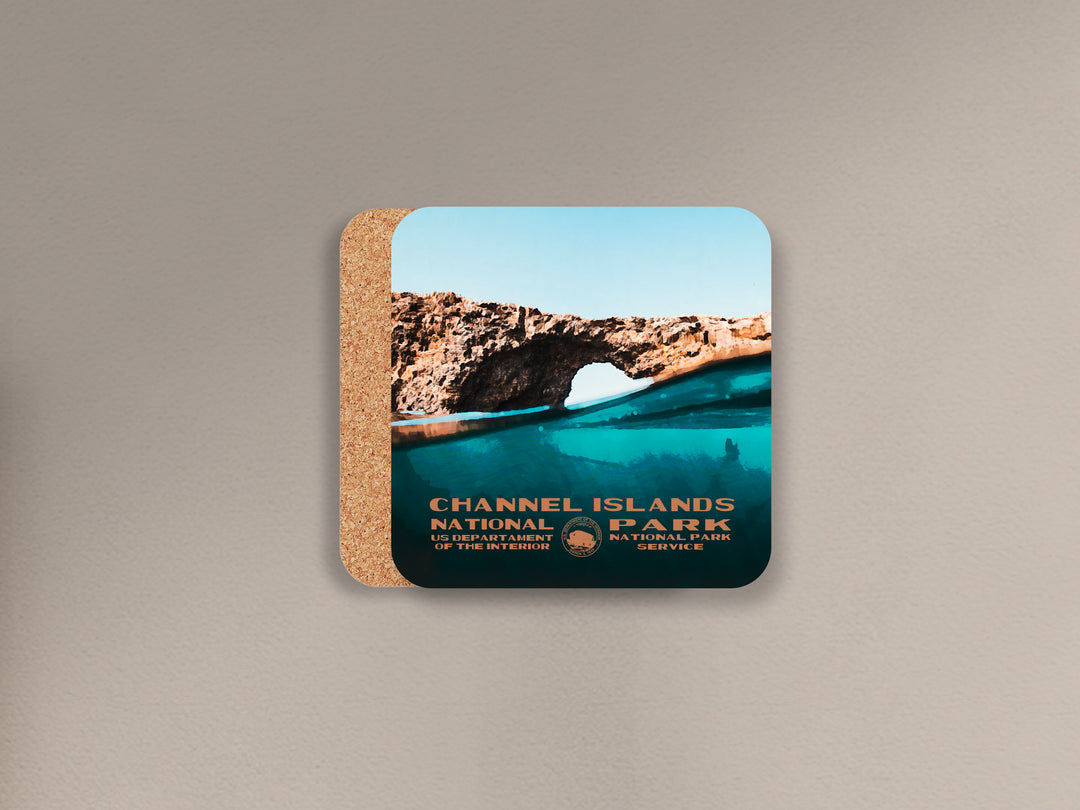 Channel Islands National Park cork back coaster