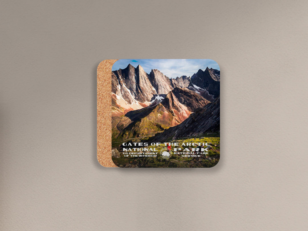 Gates Of The Arctic National Park cork back coaster