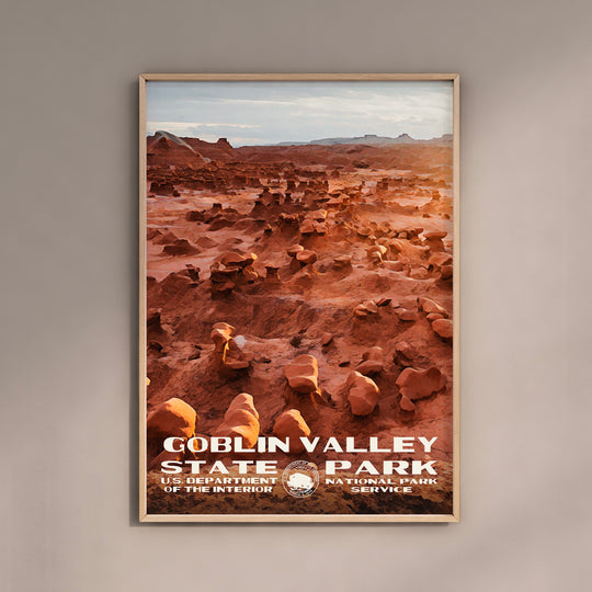 Goblin Valley State Park Poster WPA Style