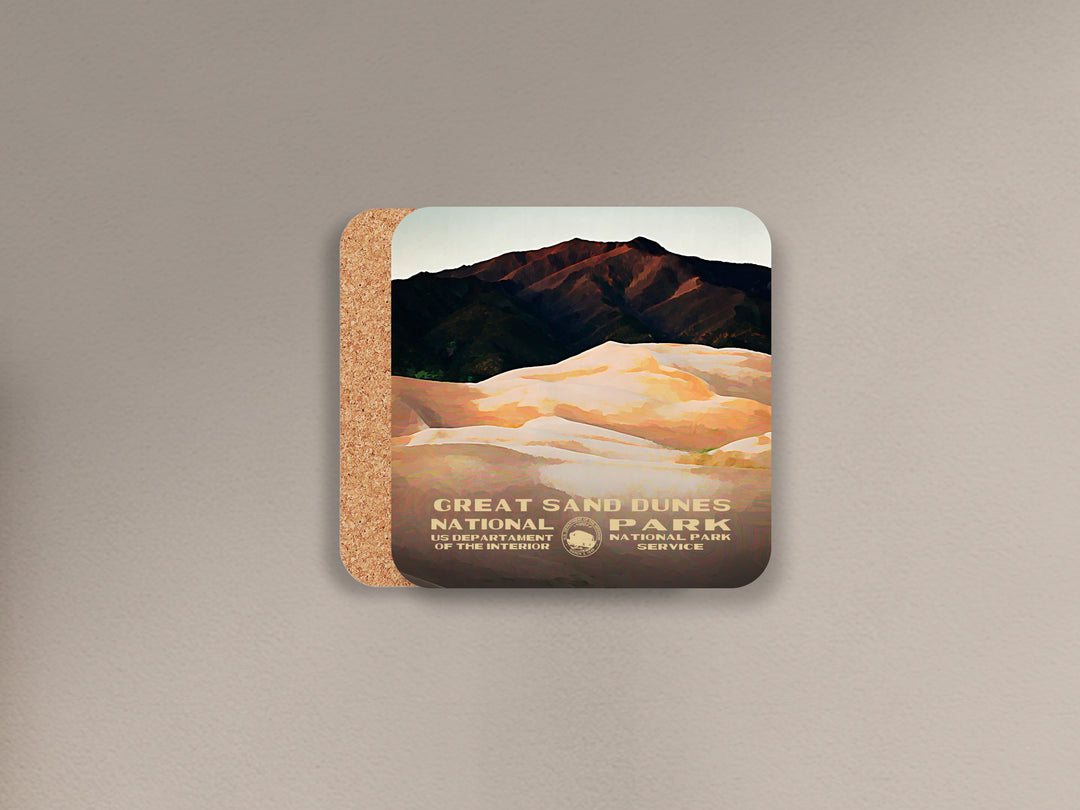 Great Sand Dunes National Park cork back coaster