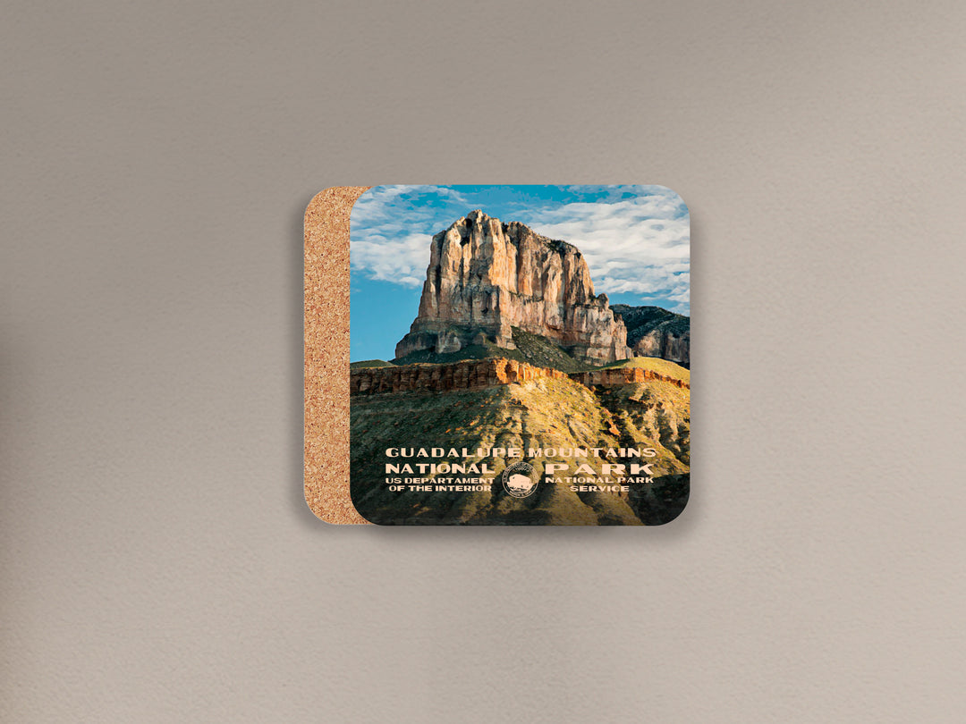 Guadalupe Mountains National Park cork back coaster