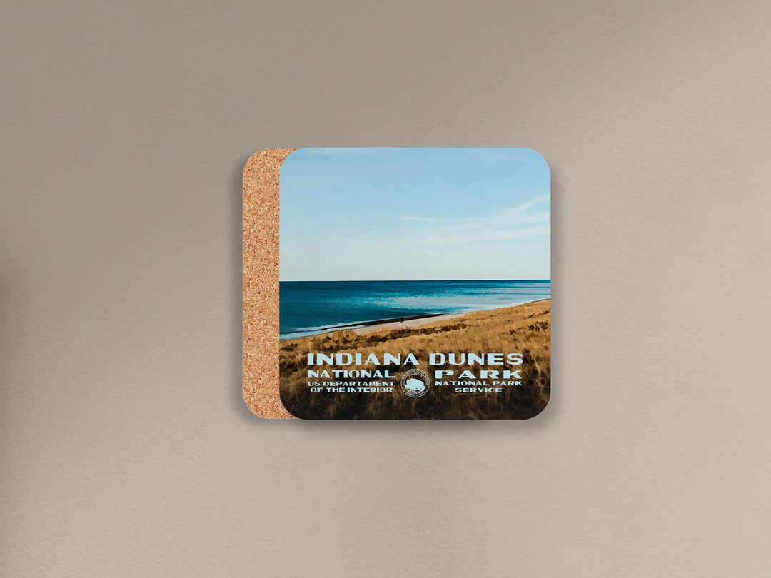 Indiana Dunes National Park cork back coaster