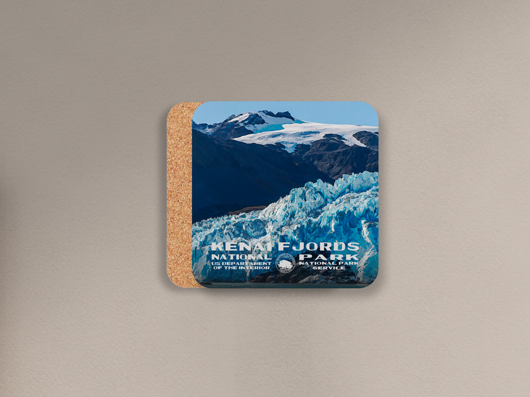 Kenai Fjords National Park cork back coaster