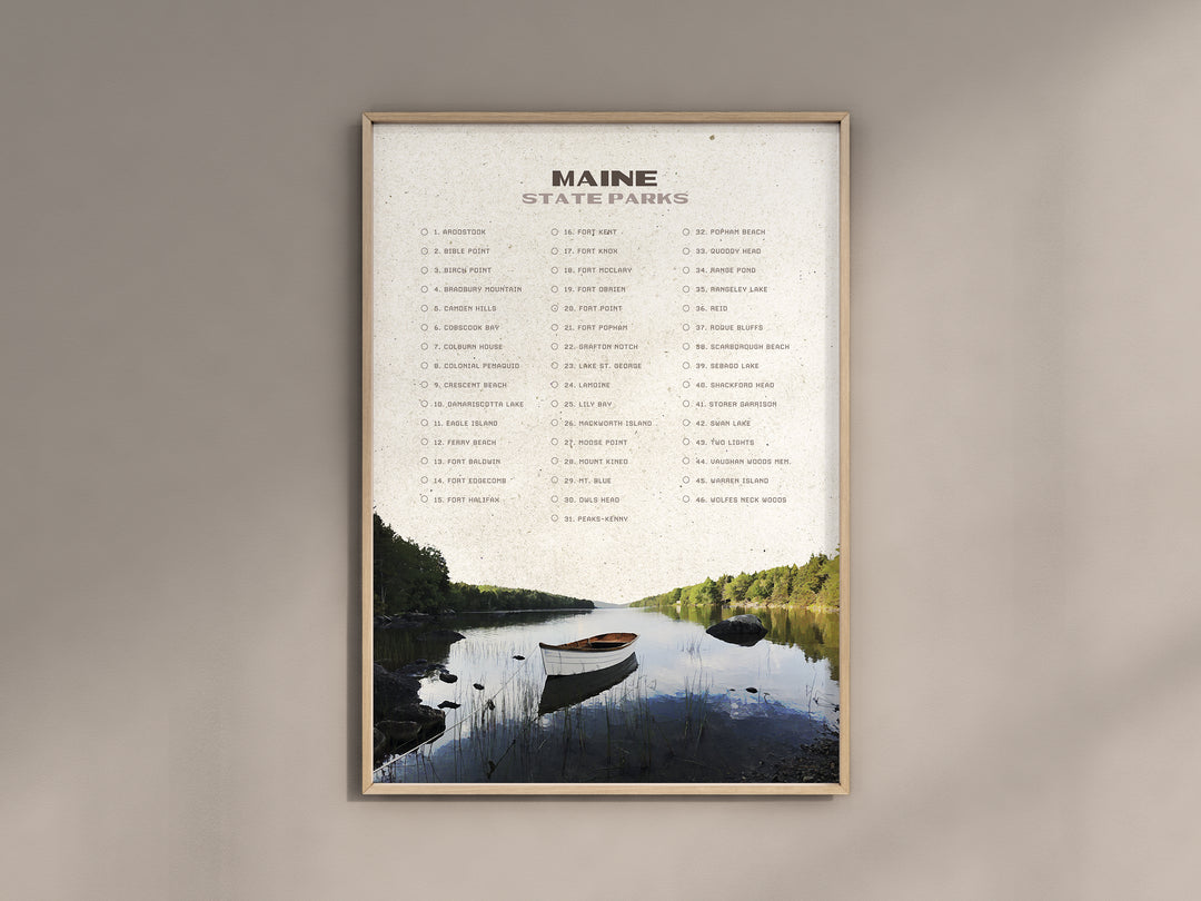 Maine State Park Checklist