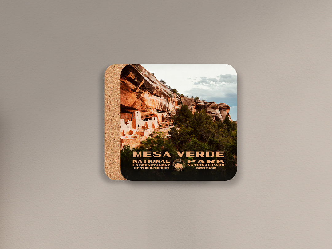 Mesa Verde National Park cork back coaster