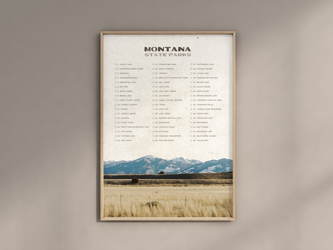 Montana State Park Checklist