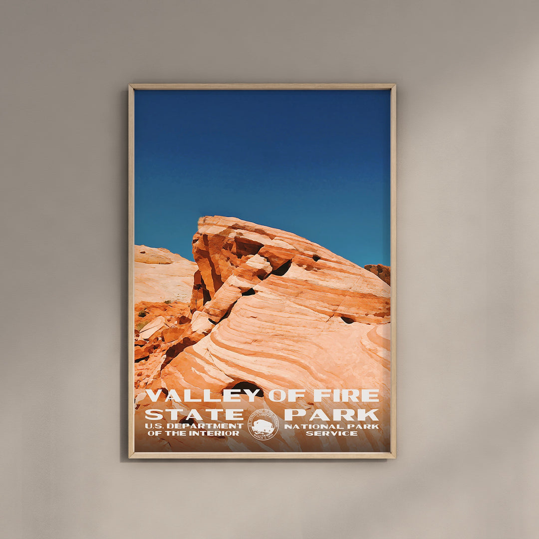Valley of Fire State Park Poster WPA Style