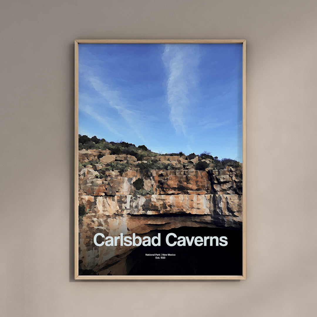 Carlsbad Caverns National Park Poster Minimalist