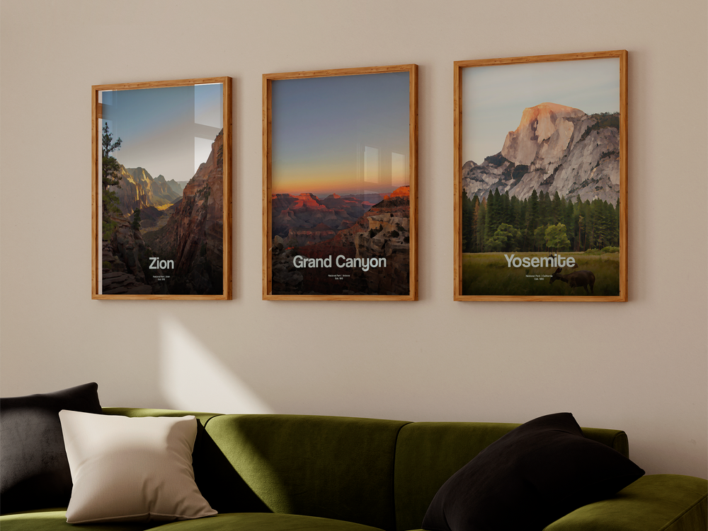 Zion National Park Poster Minimalism