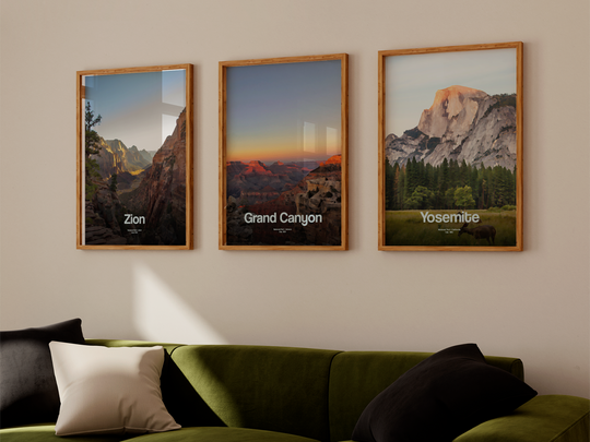 Zion National Park Poster Minimalism