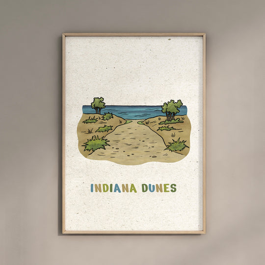 a picture of a picture of indiana dunes