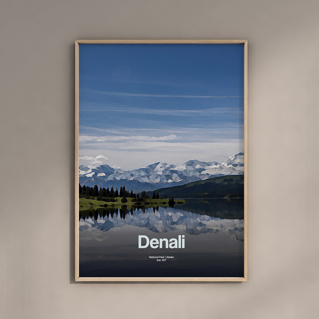 a picture of a lake with mountains in the background