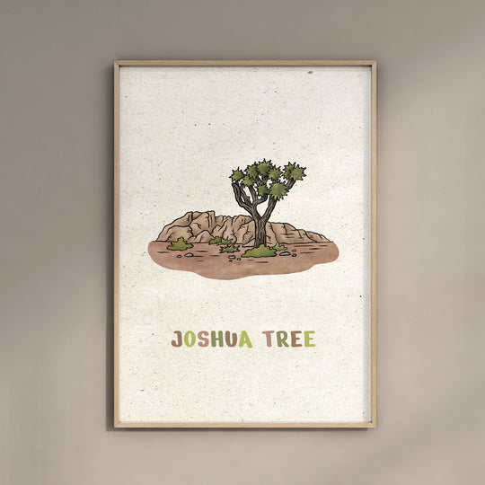 a picture of a joshua tree on a wall