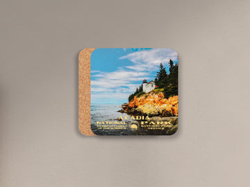 Acadia National Park cork back coaster