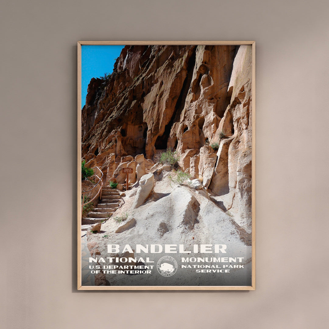 Bandelier National Monument Poster WPA Style