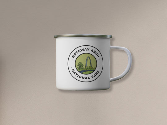 Gateway Arch National Park Camping Mug