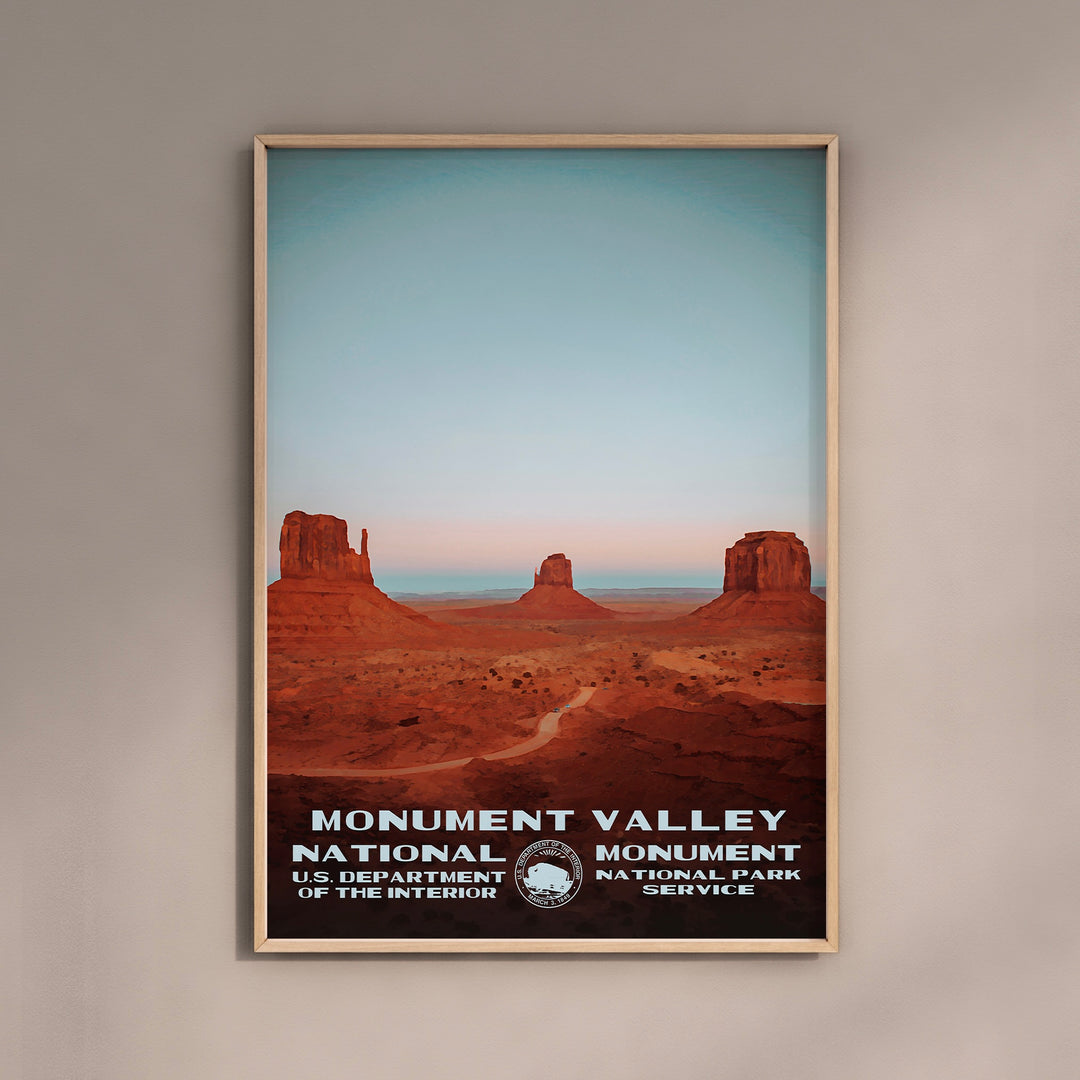 Monument Valley National Monument Poster WPA Style