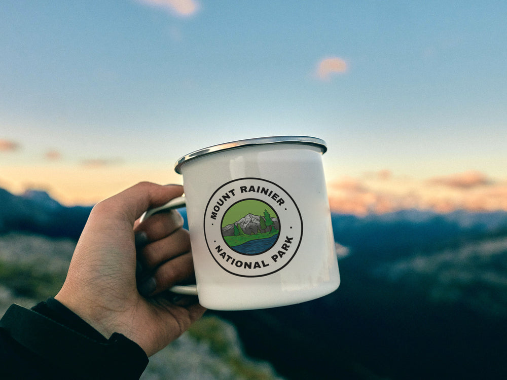 Mount Rainier National Park Camping Mug