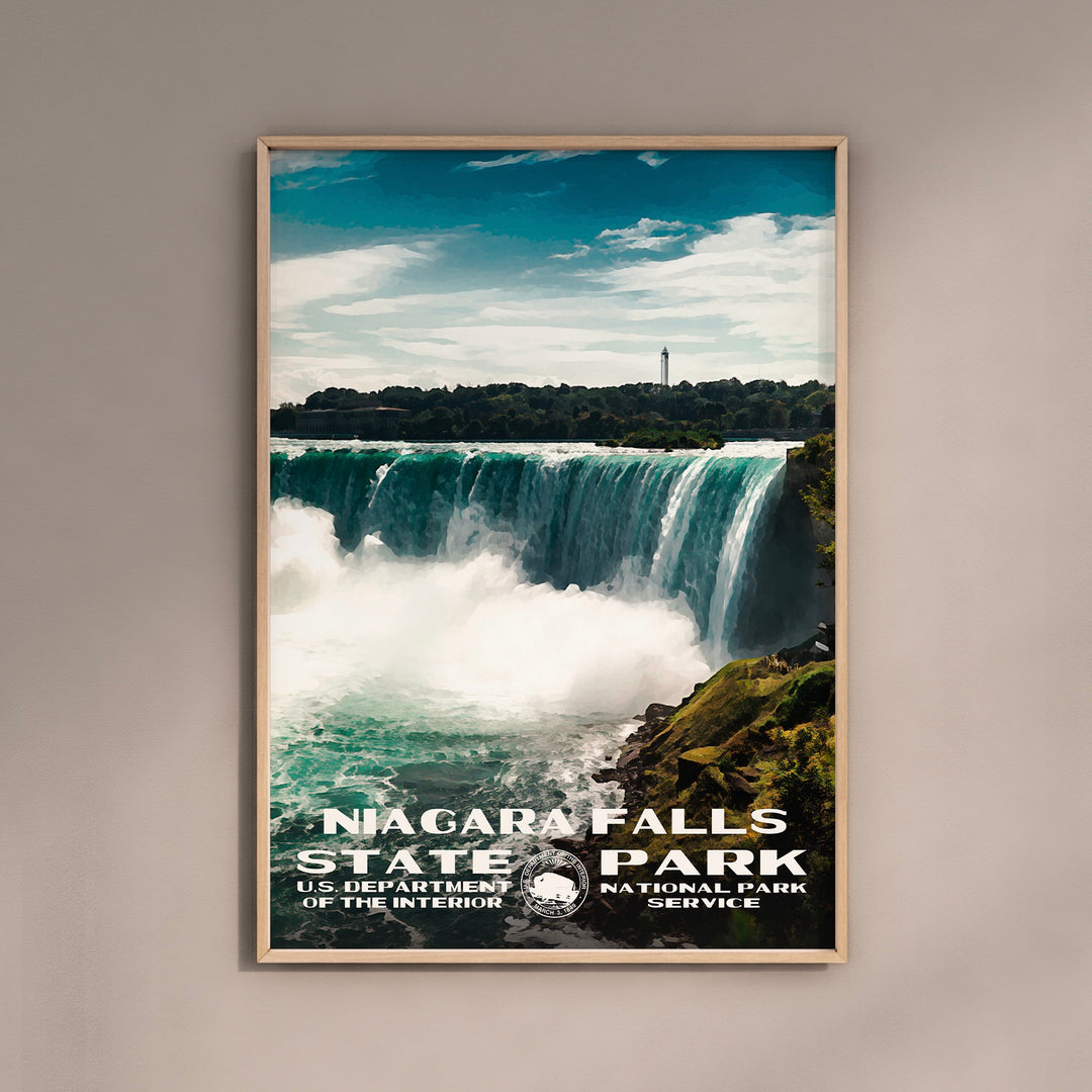 Niagara Falls State Park Poster WPA Style