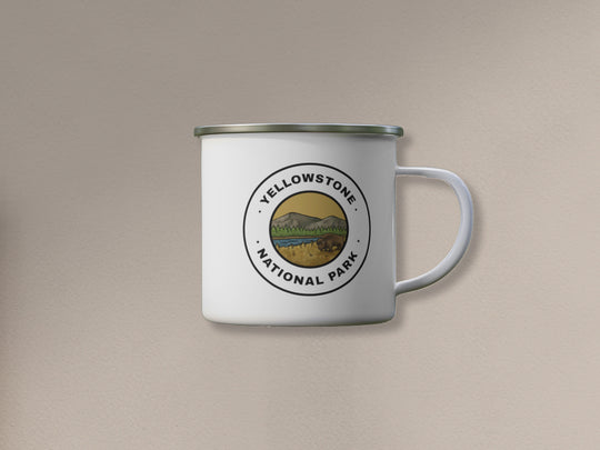 Yellowstone National Park Camping Mug