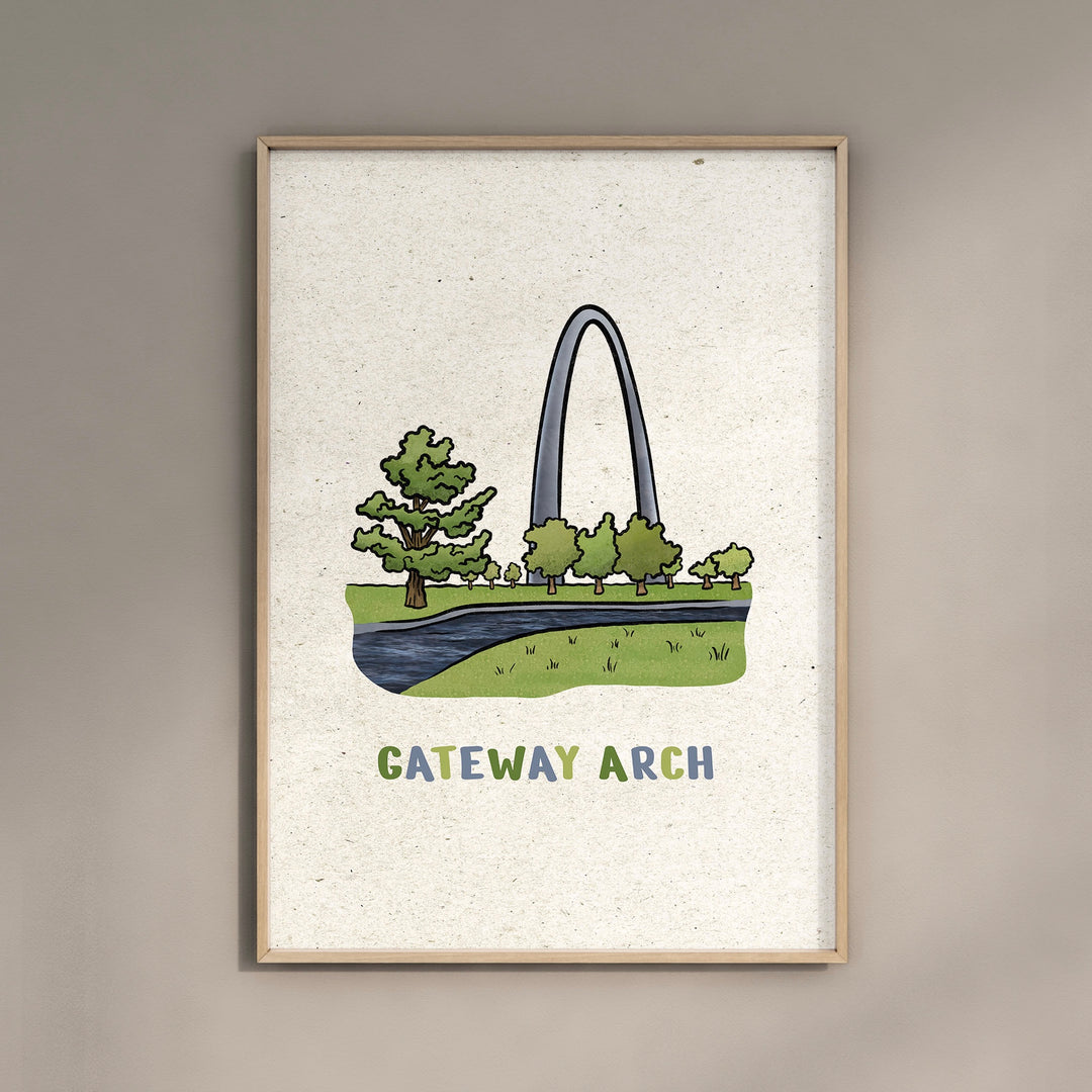 a picture of a picture of the gateway arch